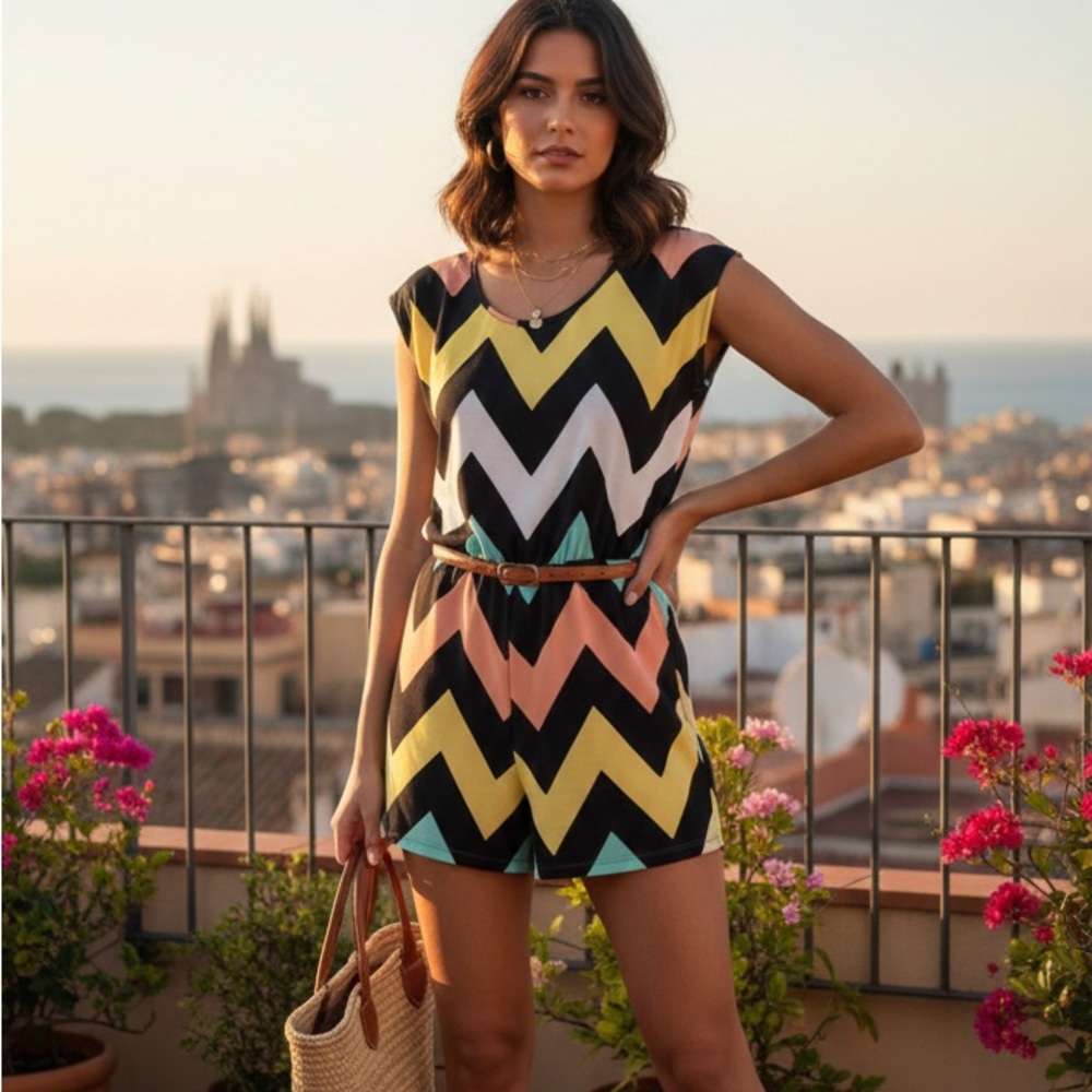 Necessary‎ Clothing Chevron romper
